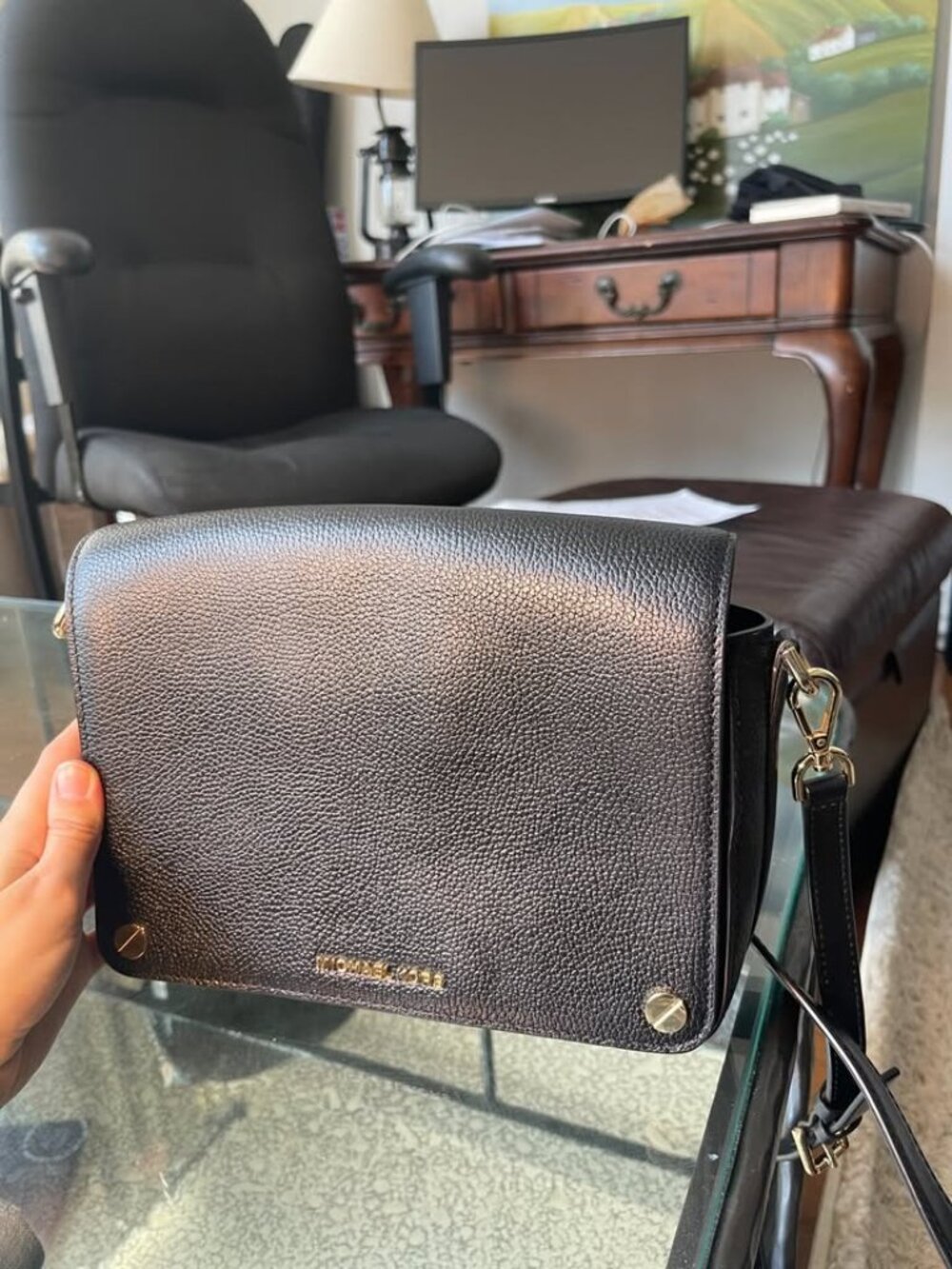 Michael Kors Medium Pebbled Leather Crossbody - Great Condition
